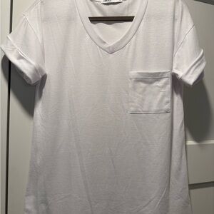 White V-Neck T-Shirt